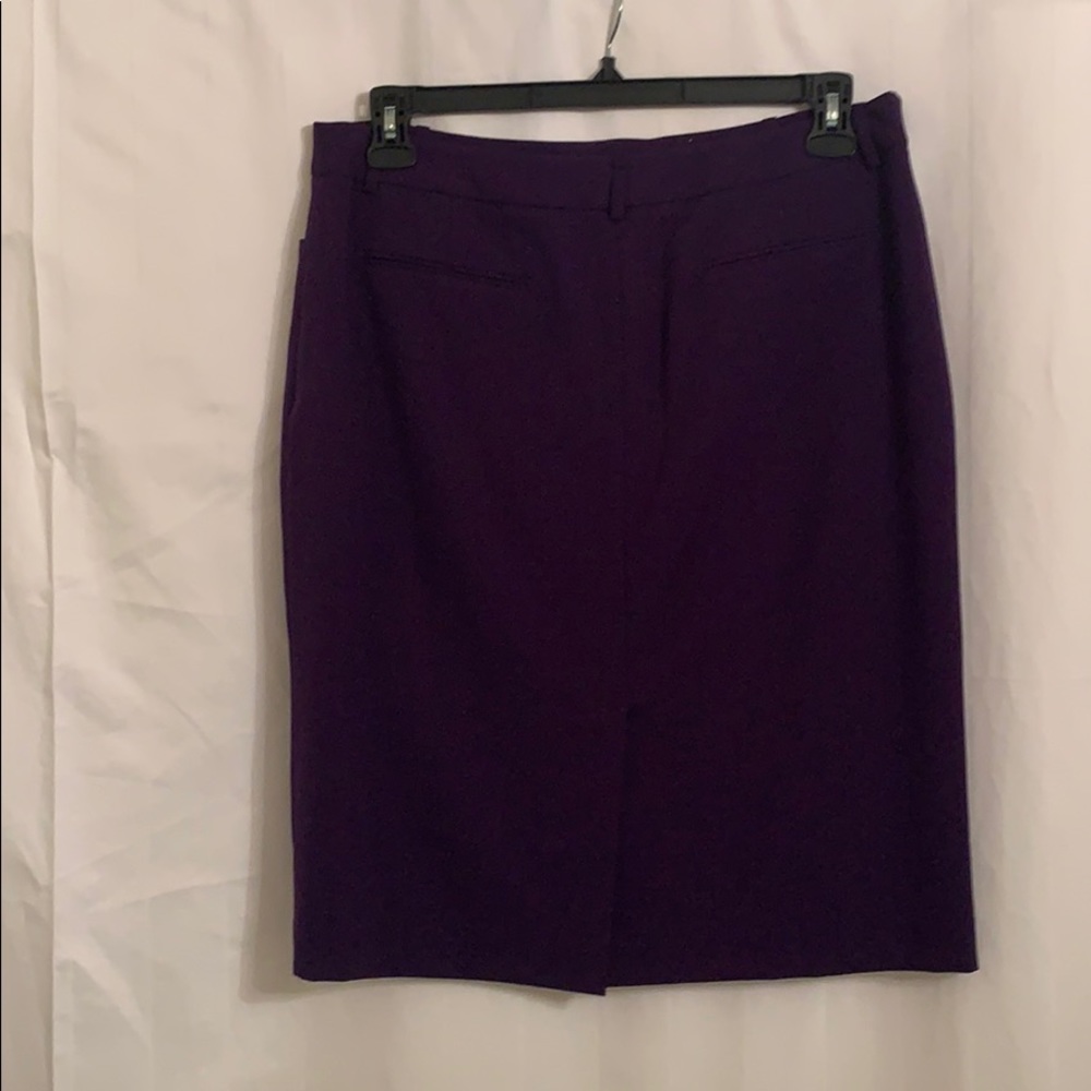 Calvin Klein pencil skirt sz 12-Purple - Picture 2 of 3